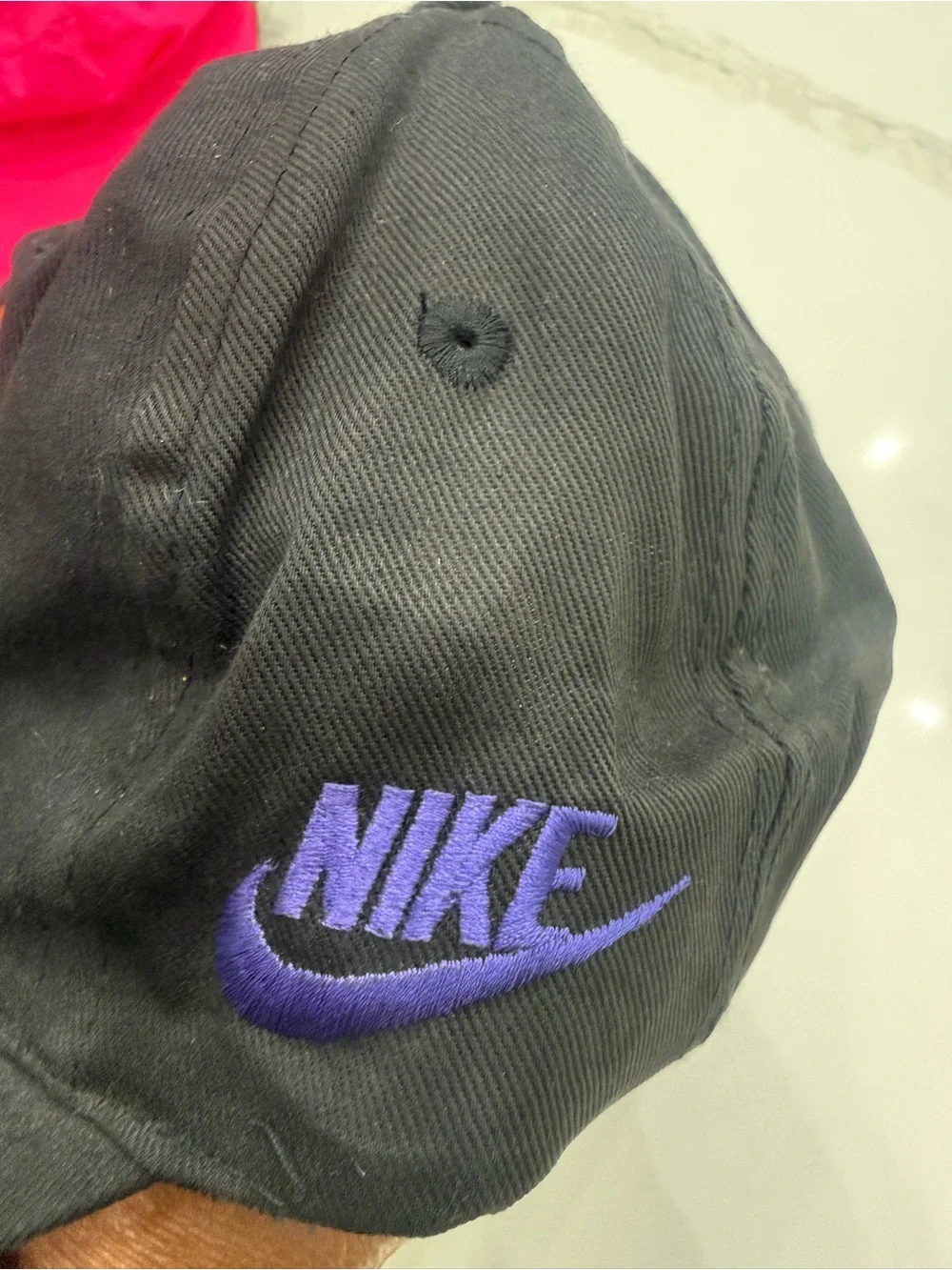 Kids Black Nike Baseball Cap (Vintage)
